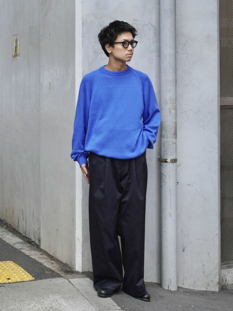 2TUCK WIDE CHINO TROUSERS[NAVY] | 1LDK (ワンエルディーケー) 公式サイト
