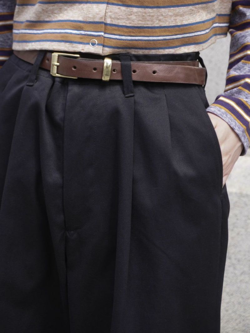 BLACK LOOSE CHINO PANTS 2844P チノパン Stretch Chinos Standard Fit, Black | Peter Manning NYC