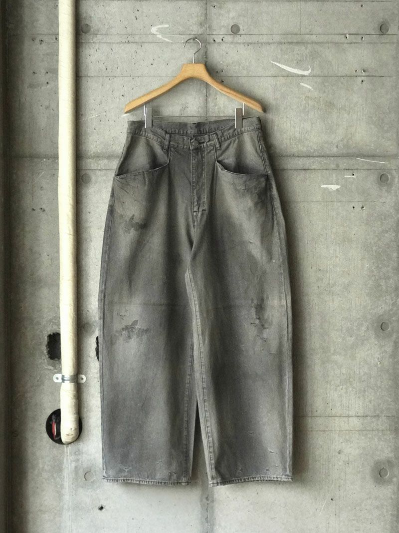 パンツ ANCELLM DENIM WIDE SLACKS(BLACK) 1 ANCELLM/アンセルム/DENIM WIDE SLACKS | GARDEN（ガーデン