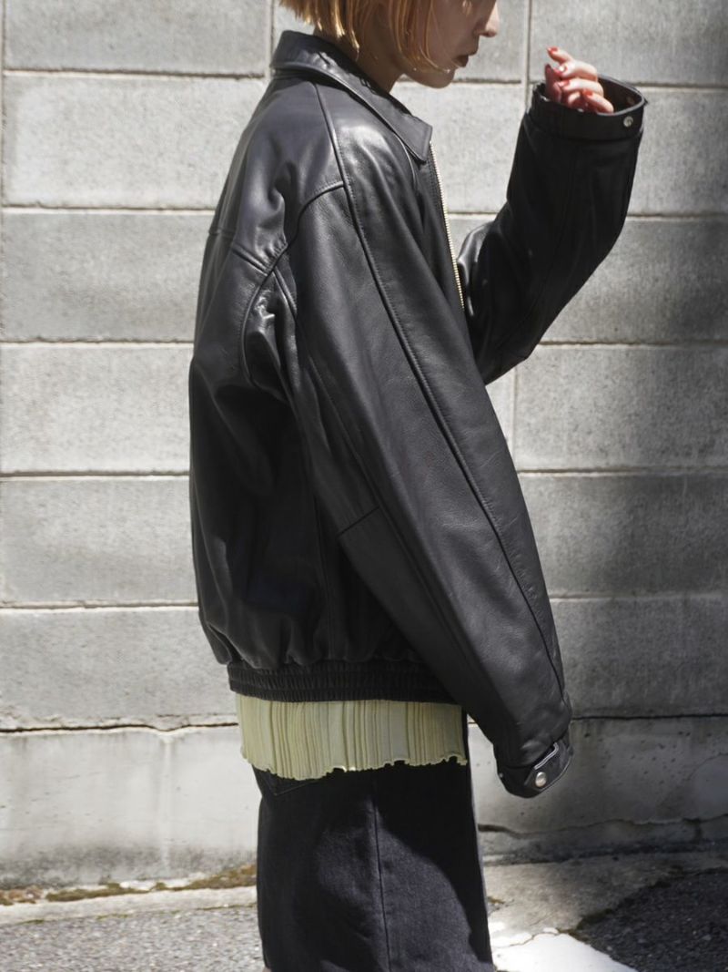 LEATHER BLOUSON[BLACK] | 1LDK (ワンエルディーケー) 公式サイト