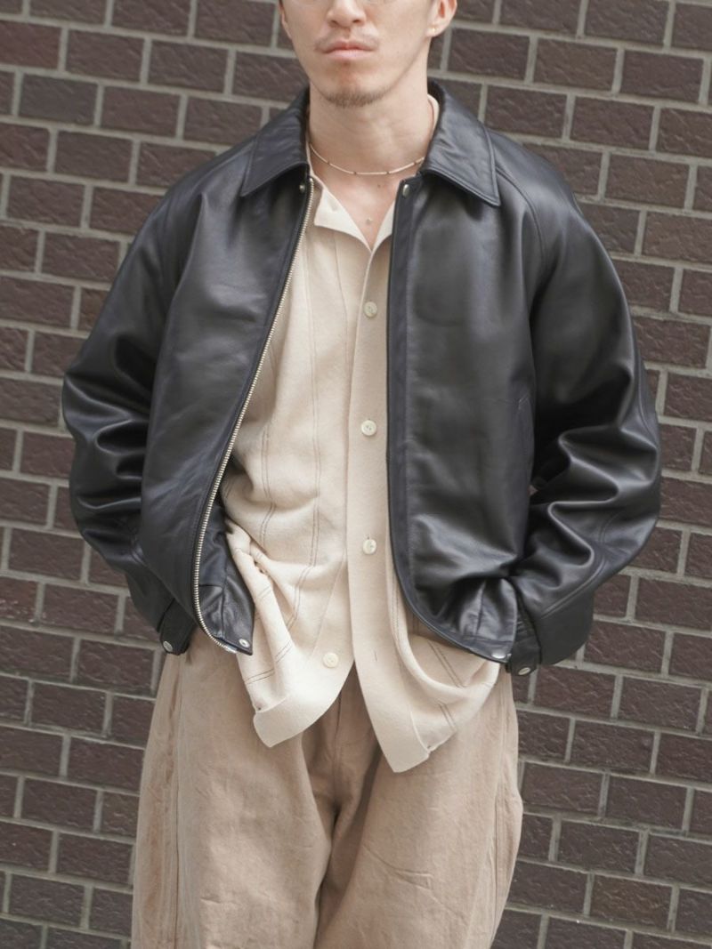 LEATHER BLOUSON[BLACK] | 1LDK (ワンエルディーケー) 公式サイト