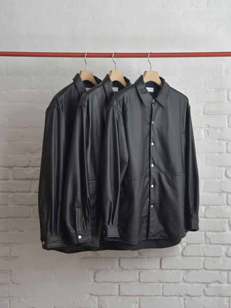 LEATHER SHIRTS JACKET[BLACK] | 1LDK (ワンエルディーケー) 公式サイト