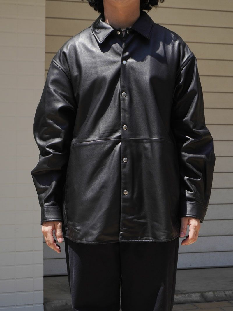 LEATHER SHIRTS JACKET[BLACK] | 1LDK (ワンエルディーケー) 公式サイト