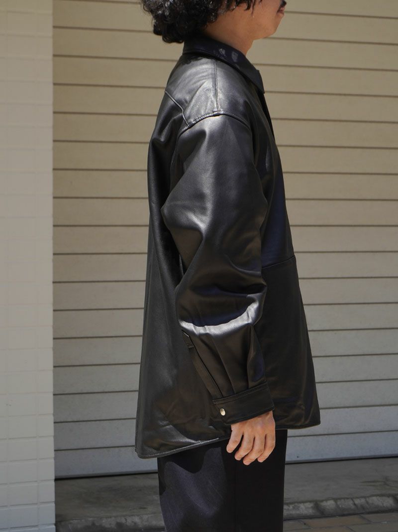 LEATHER SHIRTS JACKET[BLACK] | 1LDK (ワンエルディーケー) 公式サイト