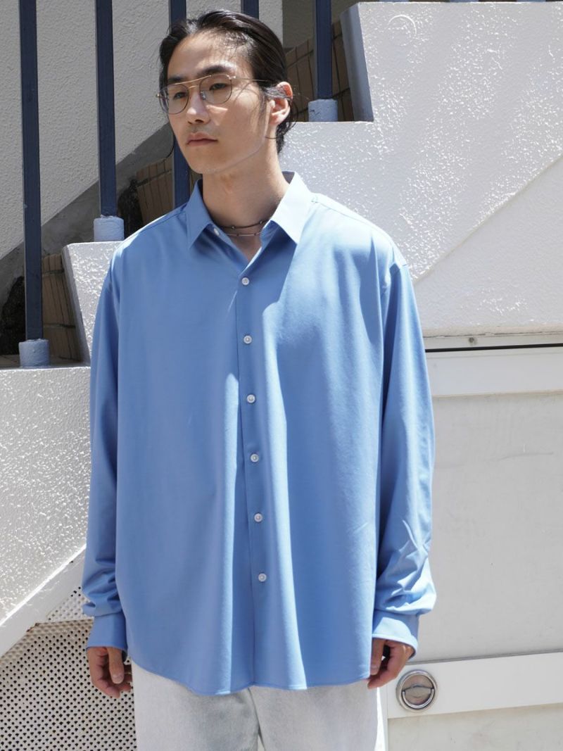 トップス 46G Atmosphere L/S shirt sax 46G Atmosphere Shirt[SAX(Northampton Sax)] | 1LDK (ワンエル