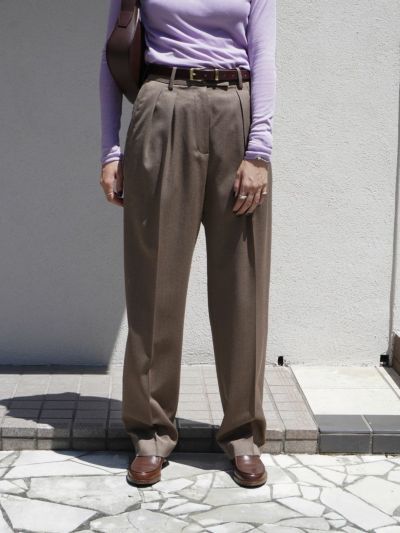ernie palo シアーリブ　フーディー Ernie Palo:〈洗濯機可能〉シアー リブ クルーネック ロング