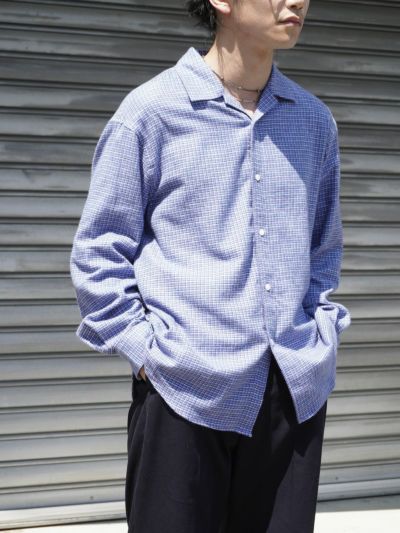 MY 1LDK EASY CARE REGULARCOLLAR SHIRTブルー シャツ | 1LDK (ワンエルディーケー) 公式サイト