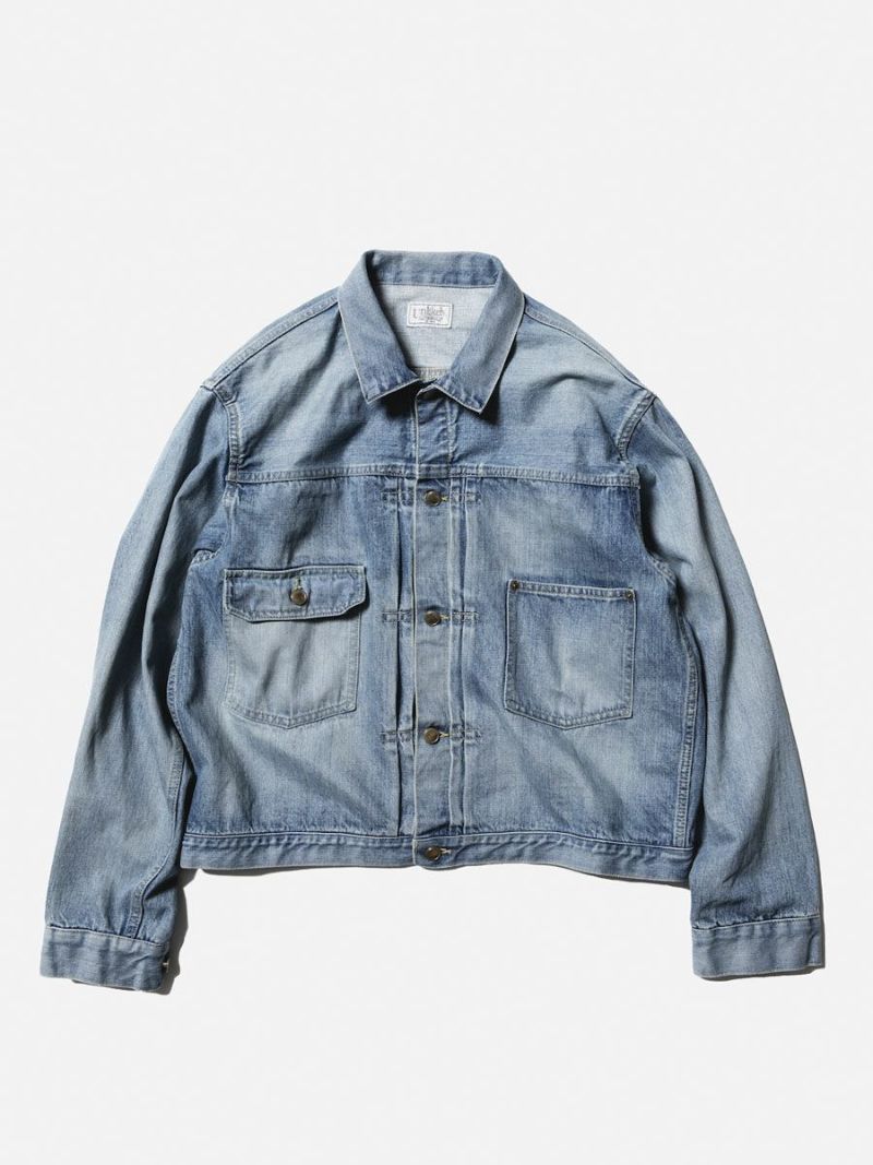 ジャケット・アウター UNLIKELY TIME TRAVEL TRUCKER JACKET Unlikely Time Travel Trucker Jacket 1977Wash[Vintage Indigo