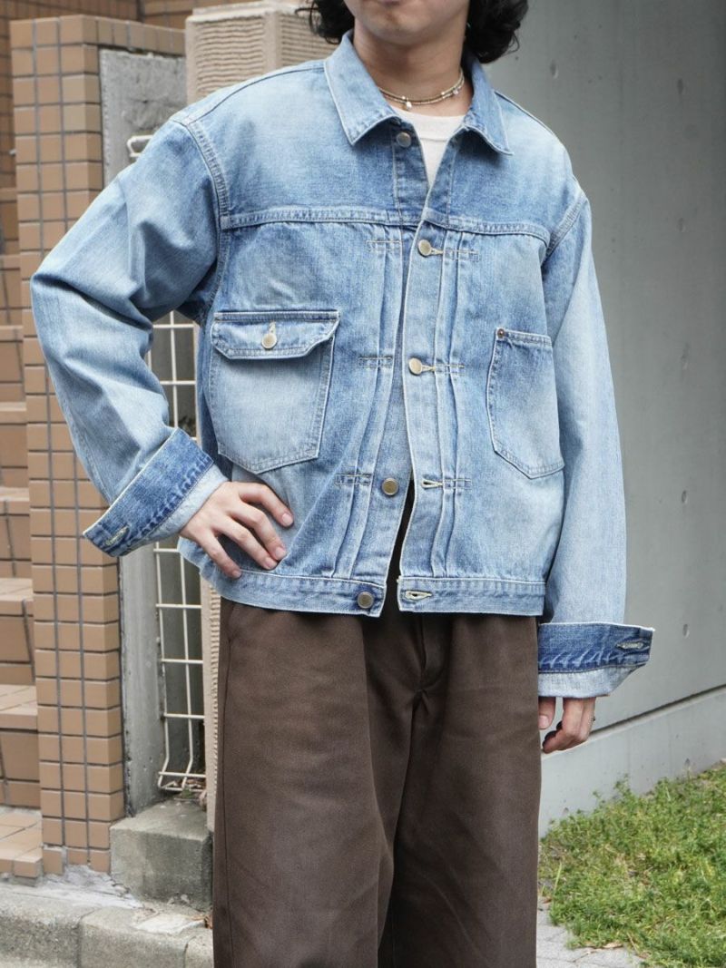 ジャケット・アウター UNLIKELY TIME TRAVEL TRUCKER JACKET Unlikely Time Travel Trucker Jacket 1977Wash[Vintage Indigo