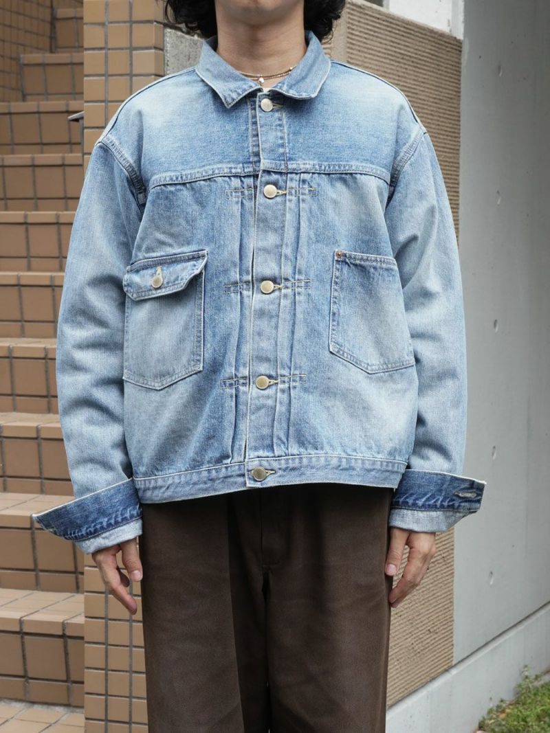 Unlikely Time Travel Trucker Jacket 1977Wash[Vintage Indigo