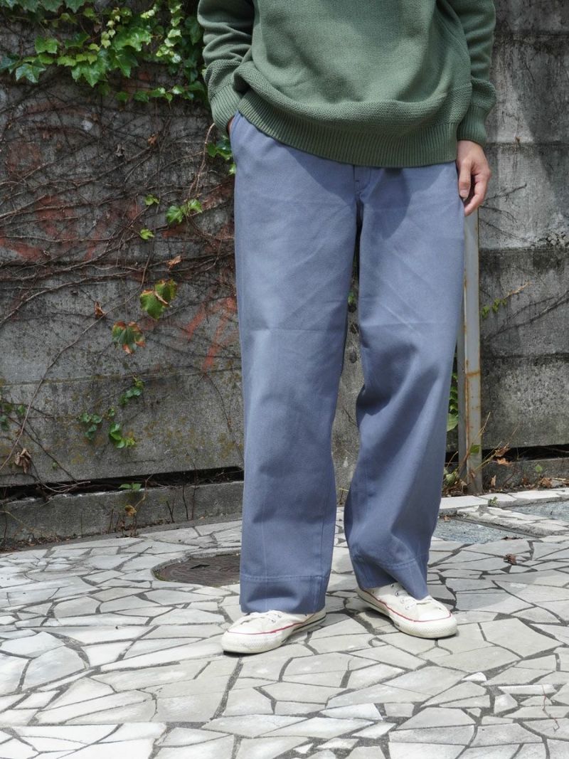 PLAT'S PLEASE サルエルパンツ 青と白のグラフィック ネイティブ柄 サルエルパンツ ワイドパンツ[品番：TLKM0001751