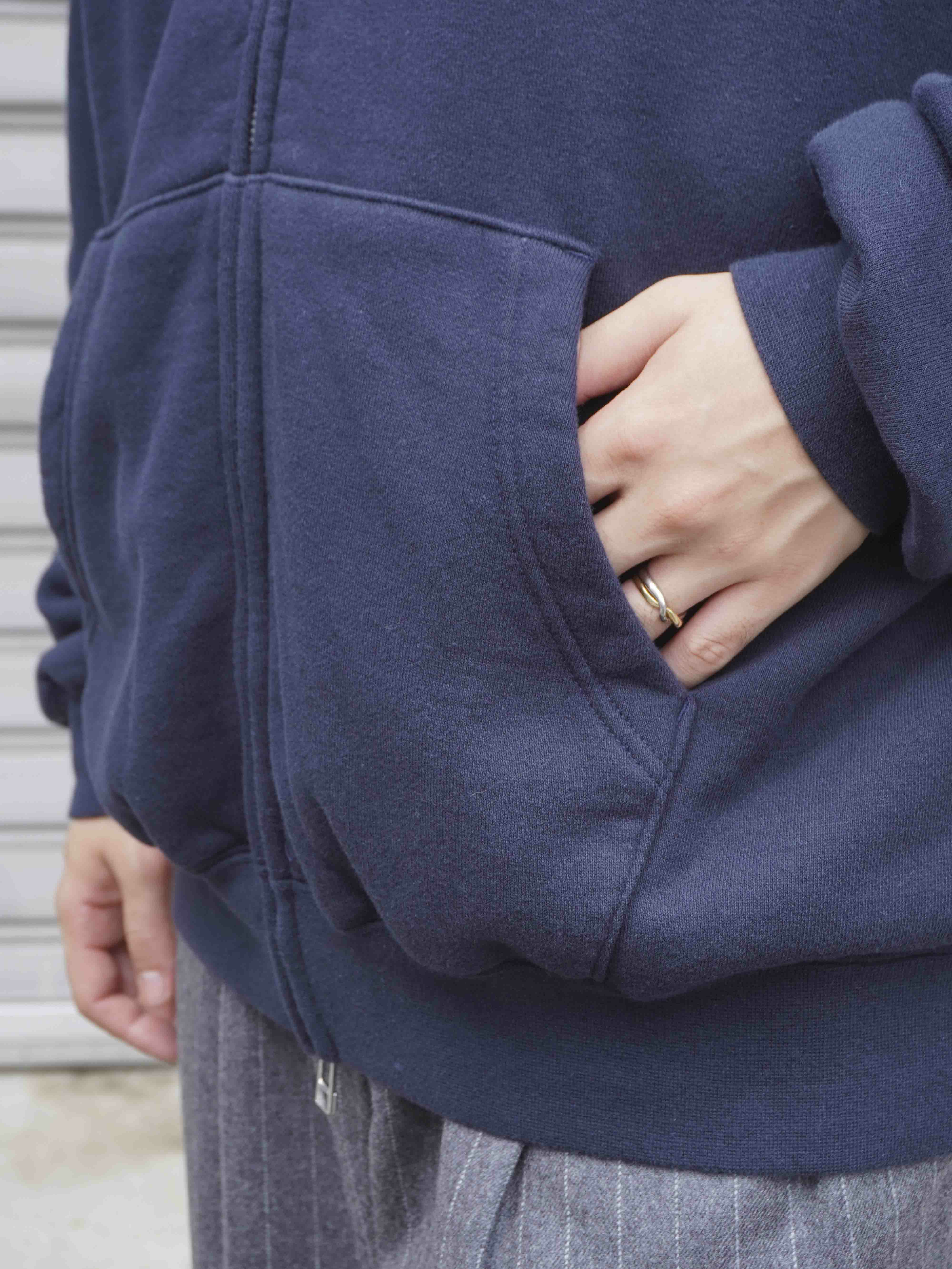JUMBERCA ZIP UP HOODIE[NAVY] | 1LDK (ワンエルディーケー) 公式サイト