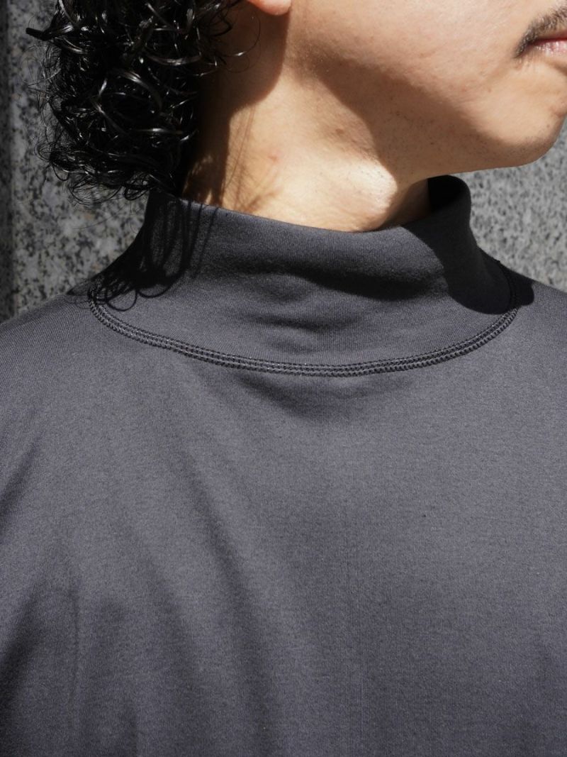Mil Mock Neck Long Sleeve -INTERLOCK-[OLDE WORKER'S BLACK] | 1LDK