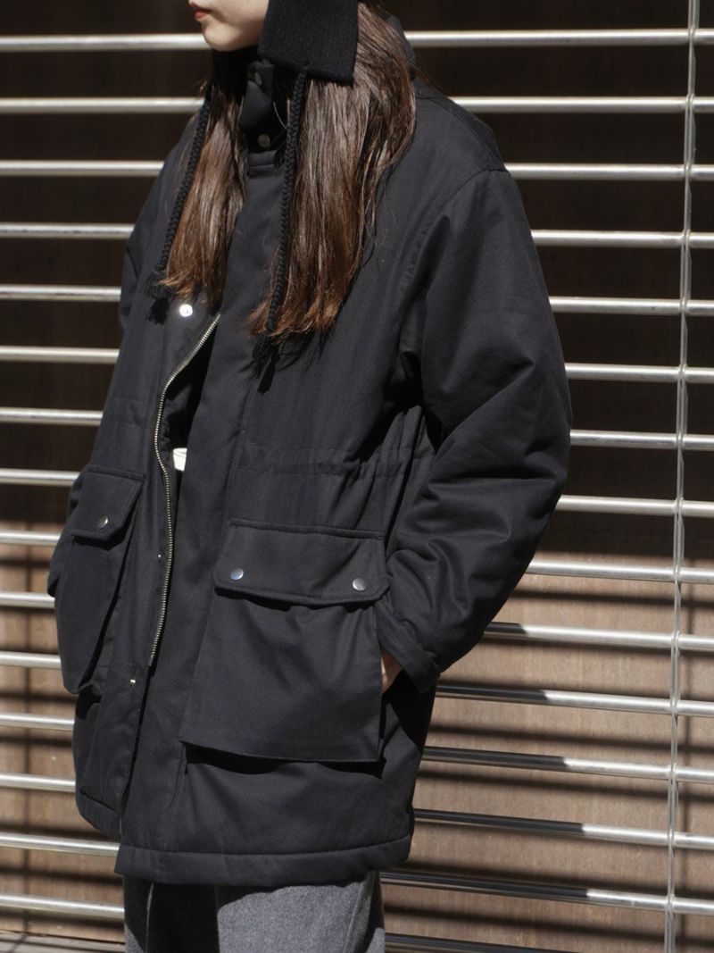 STAND COLLAR PADDED COAT[BLACK] | 1LDK (ワンエルディーケー) 公式サイト