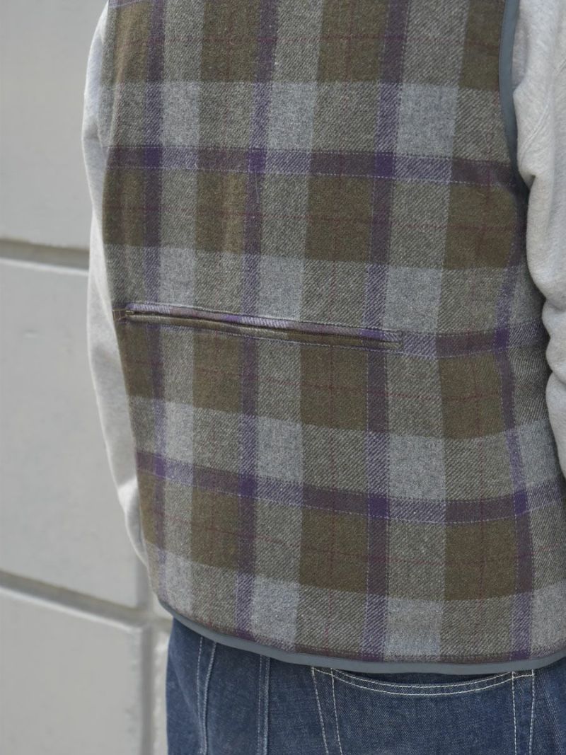 トップス CHIEKO+ flannel tank vest grey 36 3piece - flannel tank