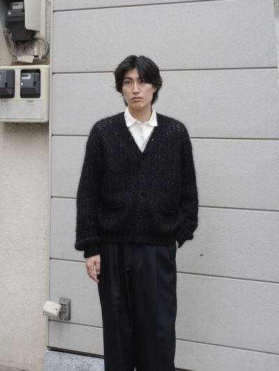 loin.(ロワン) モヘアカーディガン　ブラック　36 loin.(ロワン) モヘアカーディガン ブラック 36