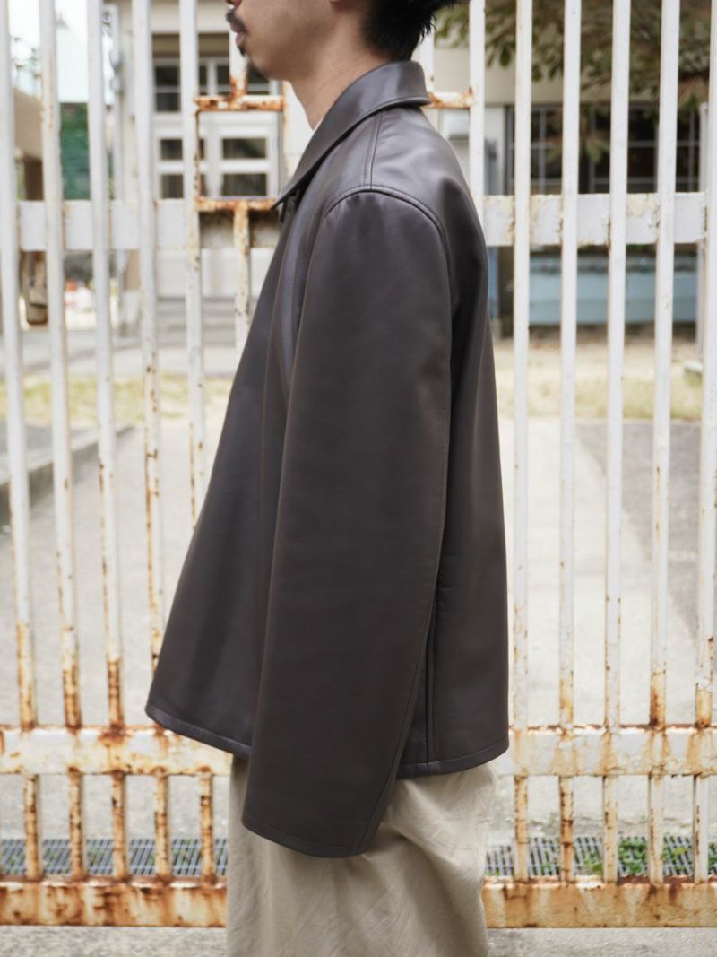 TAILORED LEATHER JACKET[BROWN] | 1LDK (ワンエルディーケー) 公式サイト