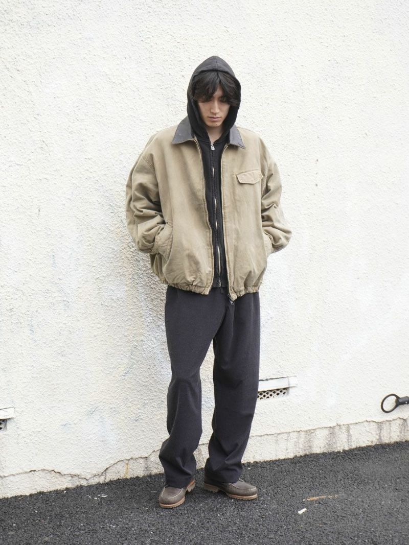 SULFUR DYED WHIP CORD VINTAGE ZIP JACKET[KHAKI] | 1LDK (ワン