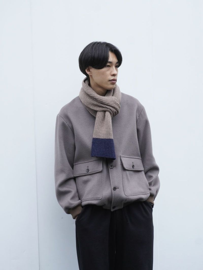 希少 1ldk evcon KNIT SCARF リブ マフラー 値下げ 美品 希少 1ldk evcon KNIT SCARF リブ マフラー
