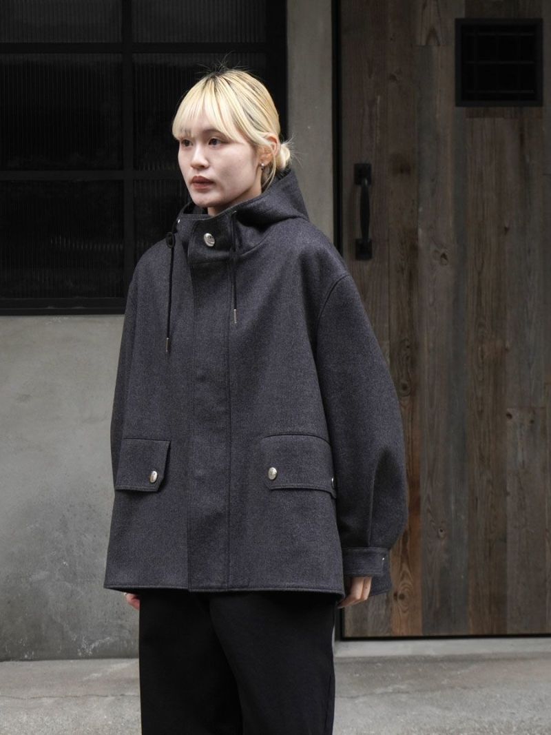M-64 FRENCH A-LINE SHORT PARKA[CHARCOAL GRAY] | 1LDK (ワンエル