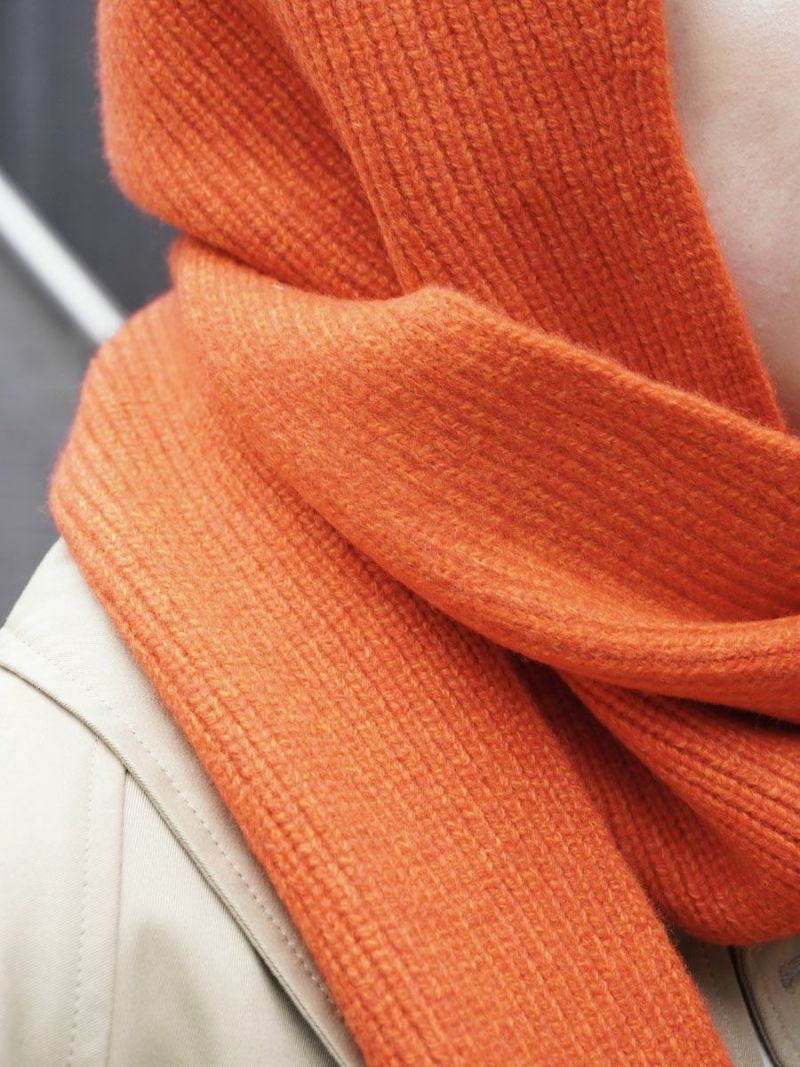 CASHMERE BLENDED BALACLAVA WITH SCARF[TOMATO] | 1LDK (ワンエル