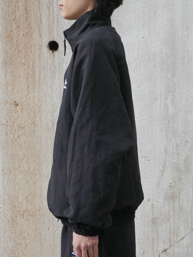 LINEN/NYLON TRACK JACKET[BLACK] | 1LDK (ワンエルディーケー) 公式サイト