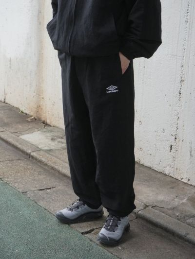 LINEN/NYLON TRACK TROUSERS[BLACK] | 1LDK (ワンエルディーケー) 公式