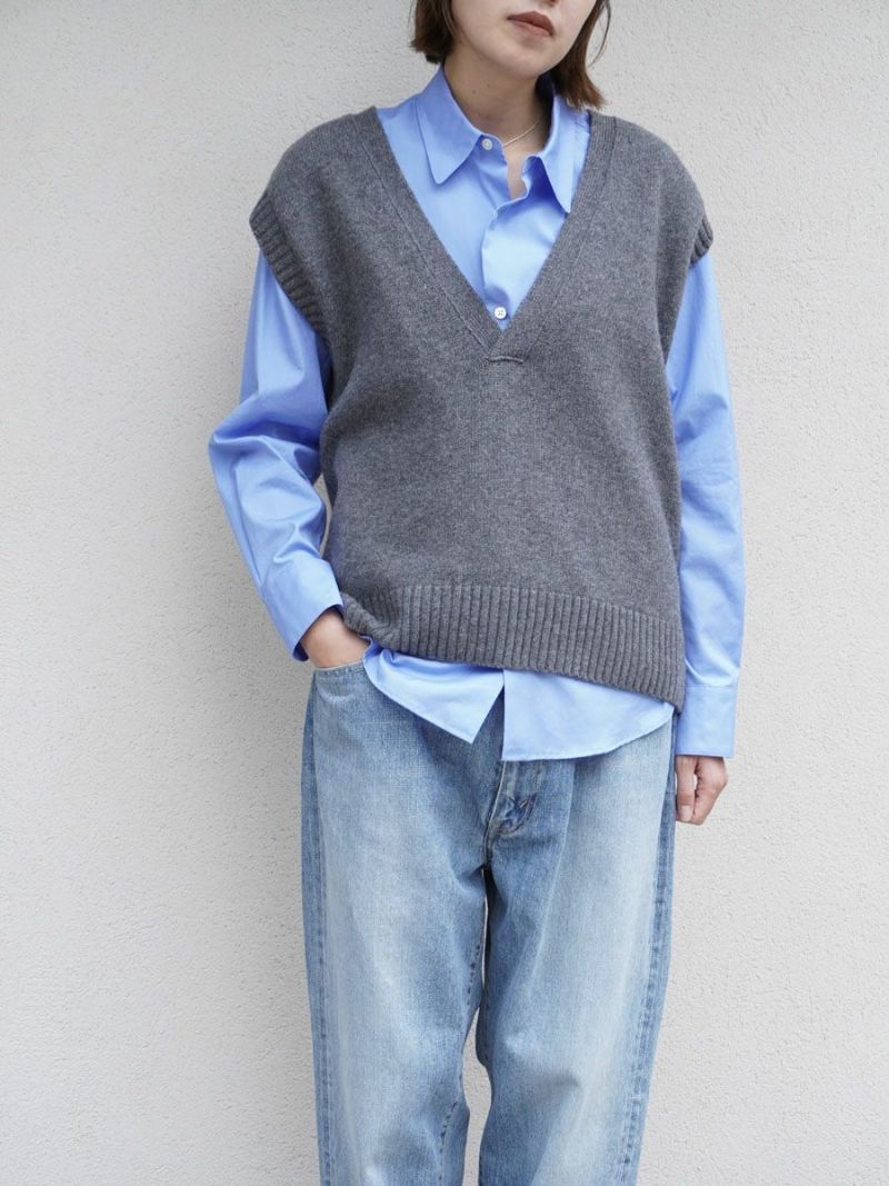 Vneck Knit Vest[GRAY] | 1LDK (ワンエルディーケー) 公式サイト