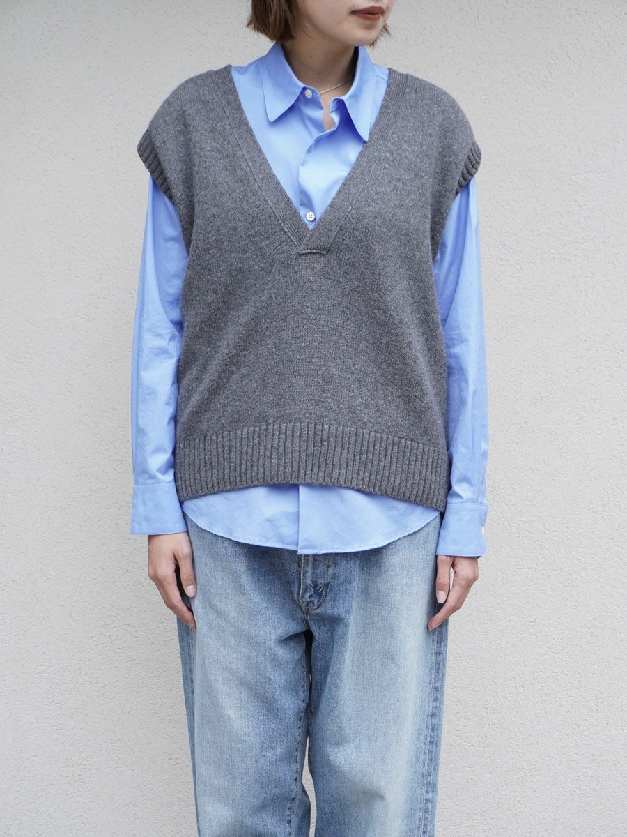 Vneck Knit Vest[GRAY] | 1LDK (ワンエルディーケー) 公式サイト