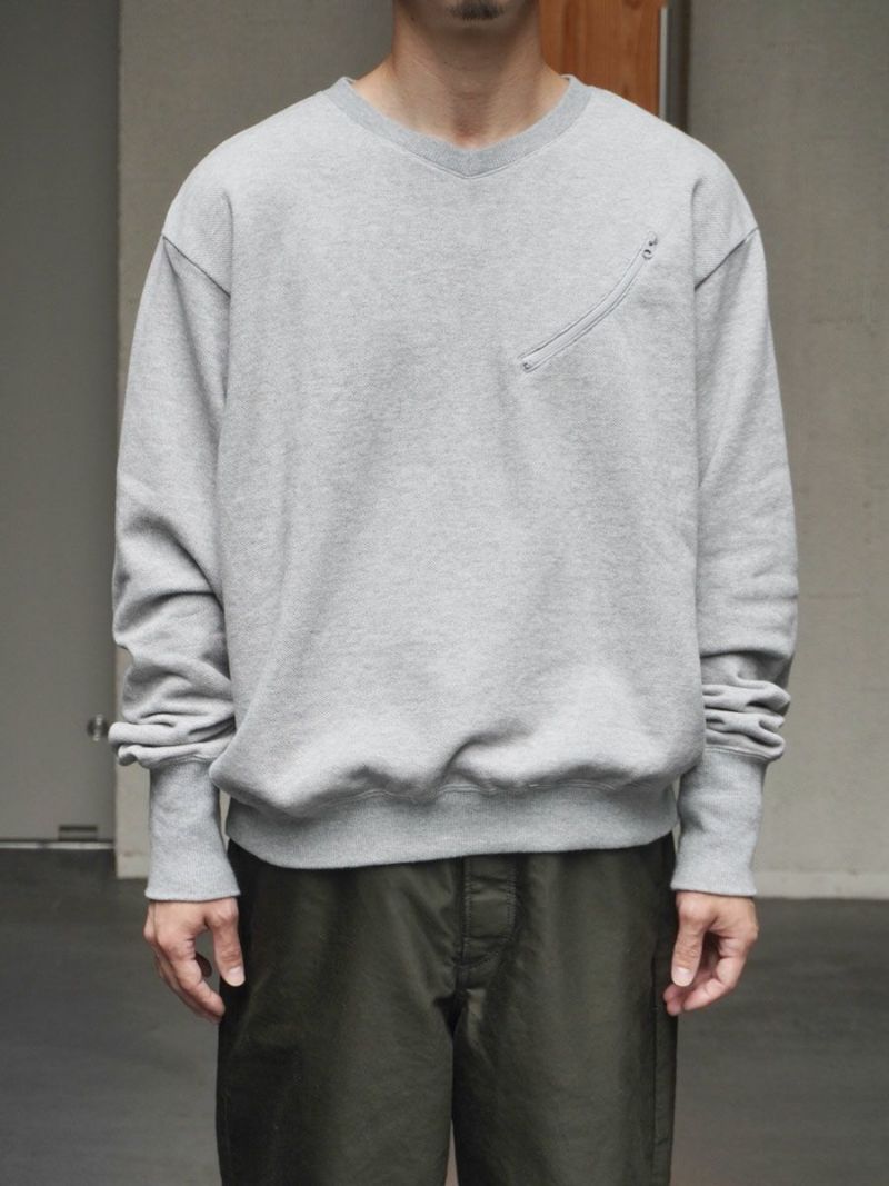 HEAVY KANOKO V-NECK P/O[HEATHER GREY] | 1LDK (ワンエルディーケー