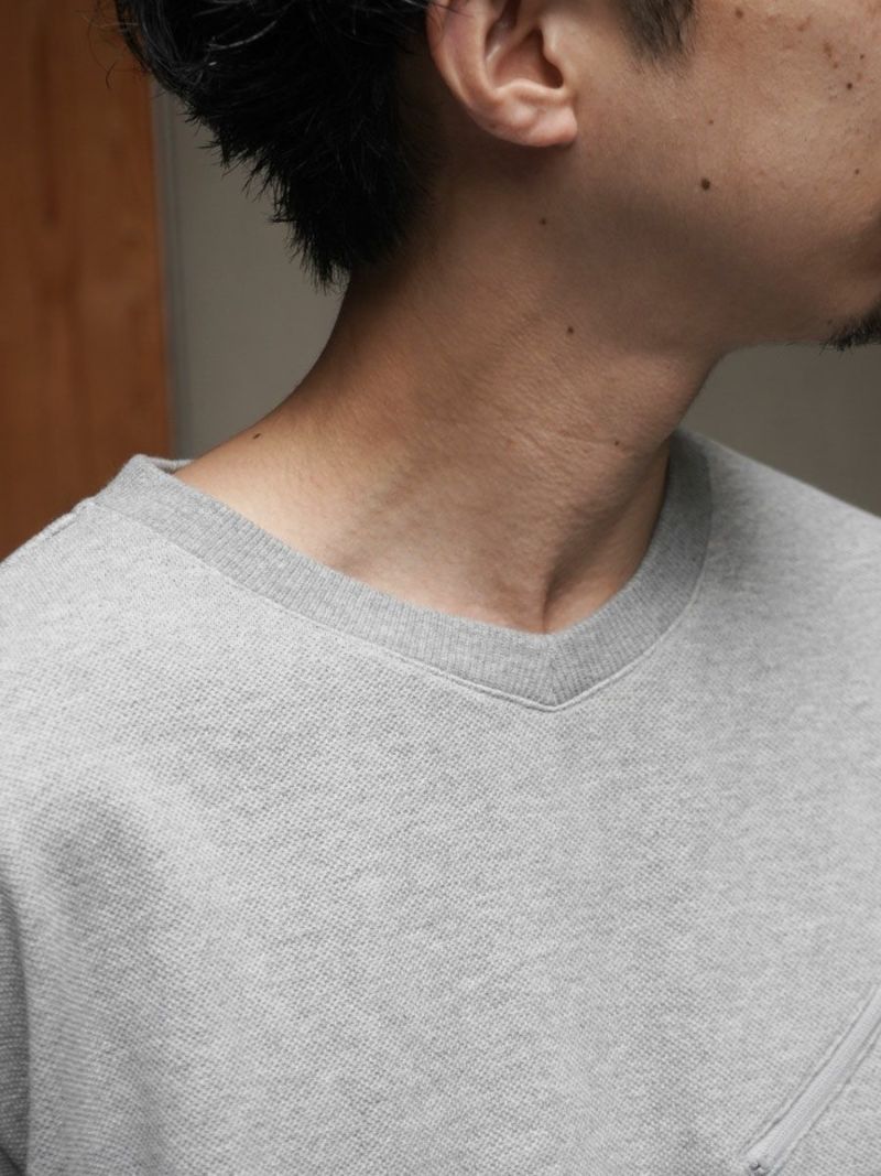 HEAVY KANOKO V-NECK P/O[HEATHER GREY] | 1LDK (ワンエルディーケー