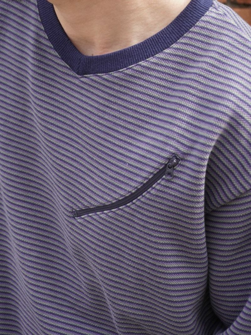 HEAVY KANOKO V-NECK P/O[NAVY BD] | 1LDK (ワンエルディーケー