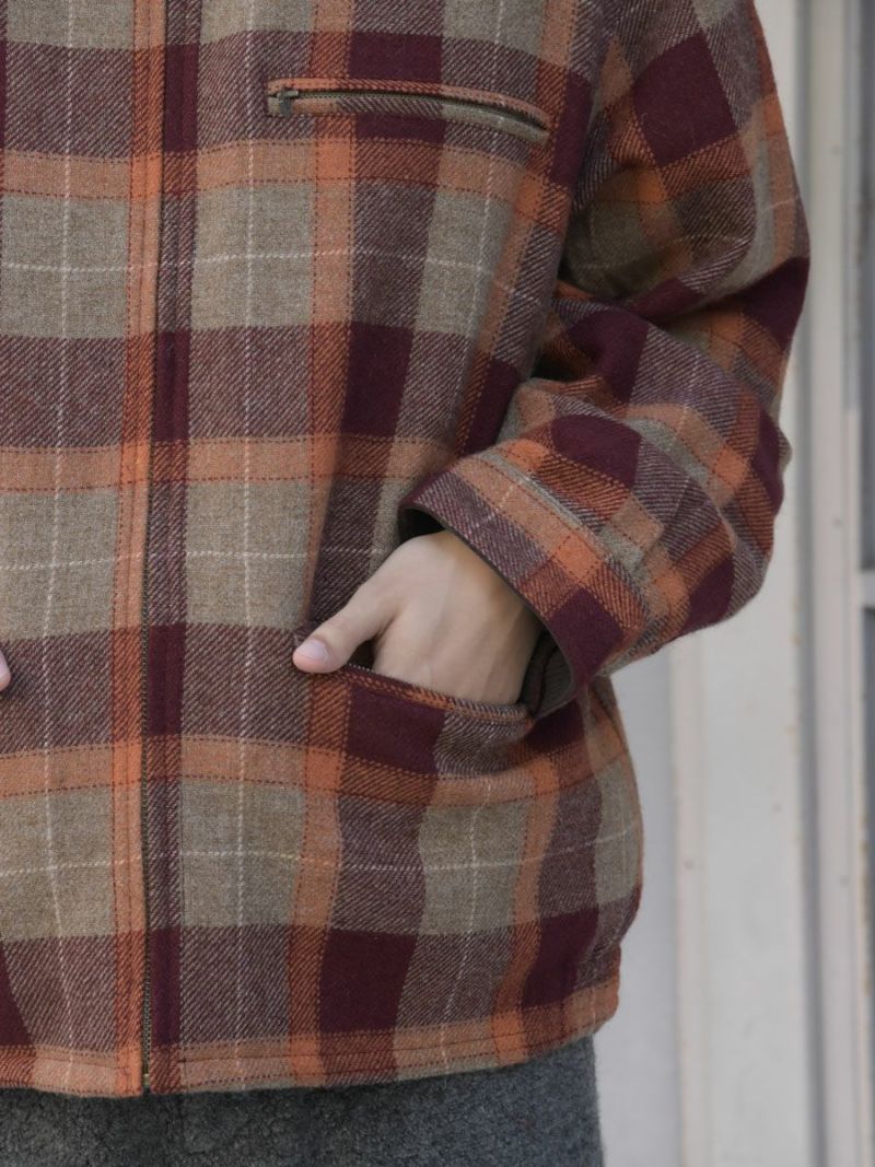 ジャケット・アウター PWA REFINE-WOOL CHK DRIZZLER REFINE-WOOL CHK DRIZZLER[OLIVE CHECK] | 1LDK (ワンエルディーケー