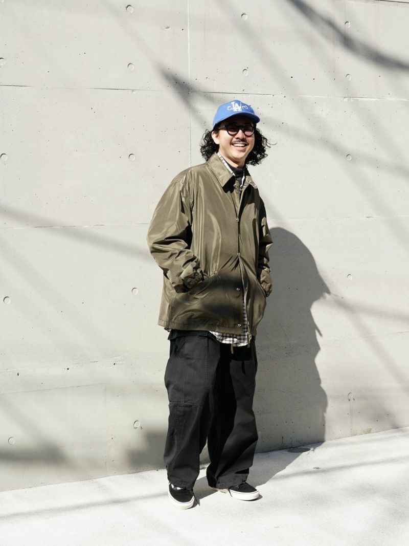 Silk Poly Coach Jacket[OLIVE] | 1LDK (ワンエルディーケー) 公式サイト