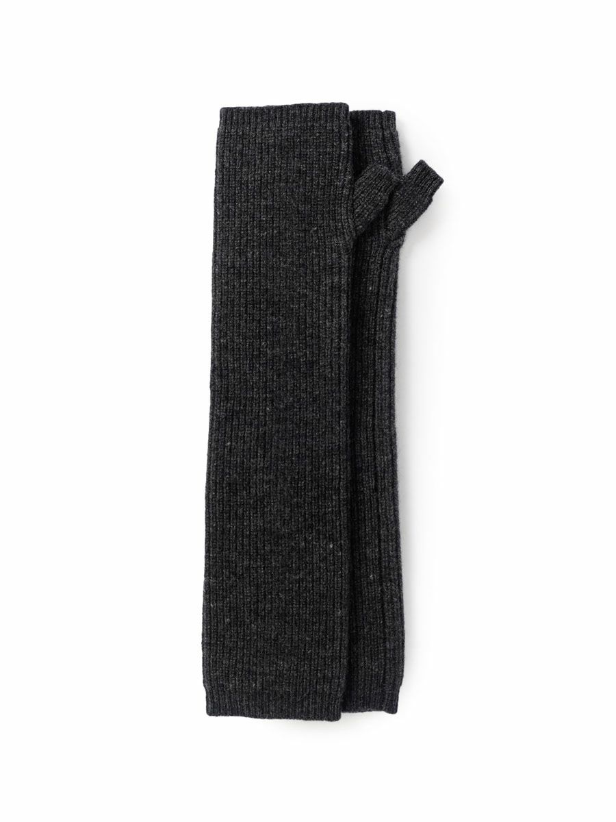 CASHMERE BLENDED ARM WARMERS[CHARCOAL] | 1LDK (ワンエルディーケー