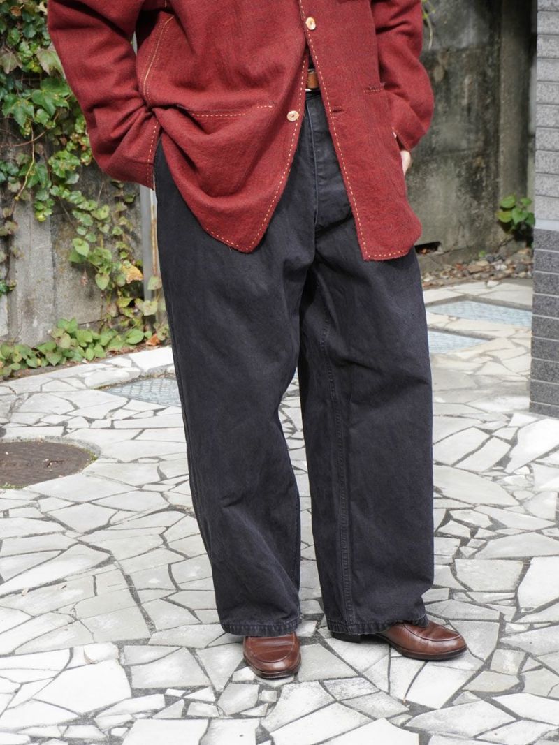 パンツ sk Railway pants[BLACK] | 1LDK (ワンエルディーケー) 公式サイト