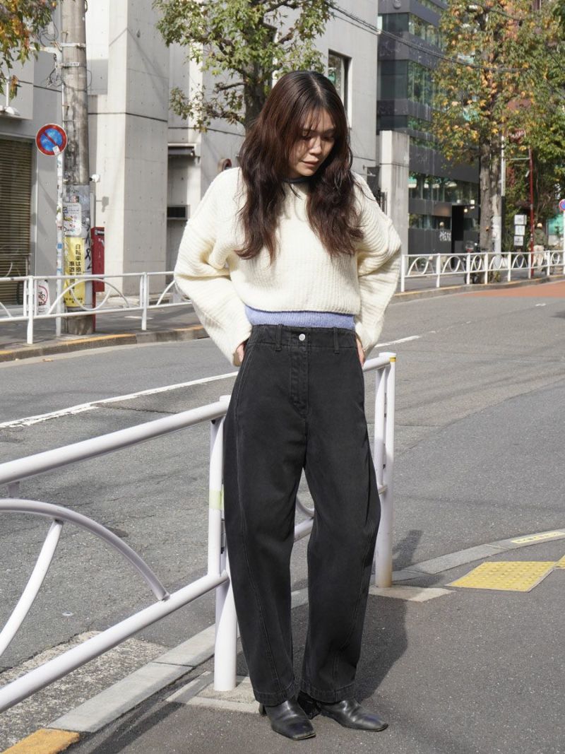 ANCELLM for 1LDK BOXY DENIM painter 黒 経年変化という視点から選んだアイテムを1LDKのフィルターを通して