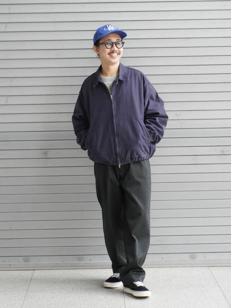 Cotton Drill Wide Military Khakis[Black] | 1LDK (ワンエルディー
