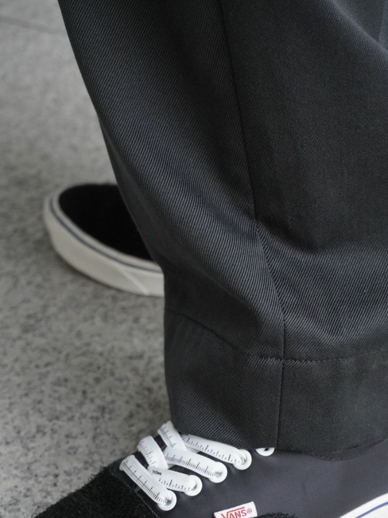 Cotton Drill Wide Military Khakis[Black] | 1LDK (ワンエルディー