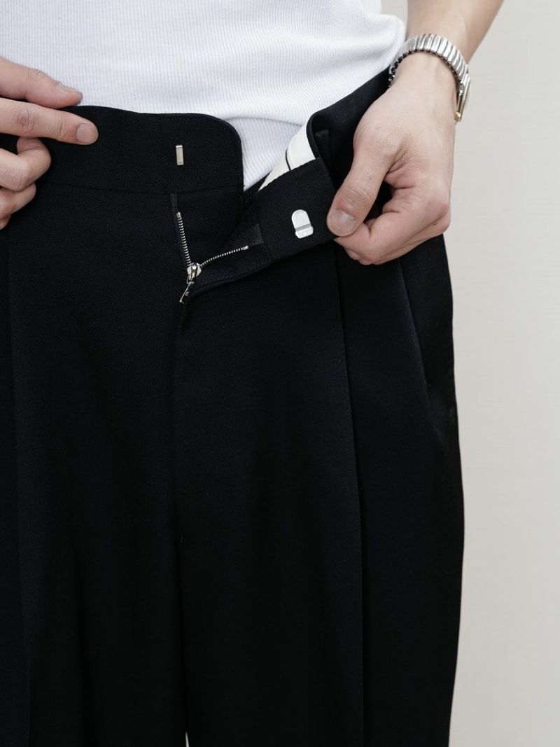 Impressive Trousers[BLACK] | 1LDK (ワンエルディーケー) 公式サイト