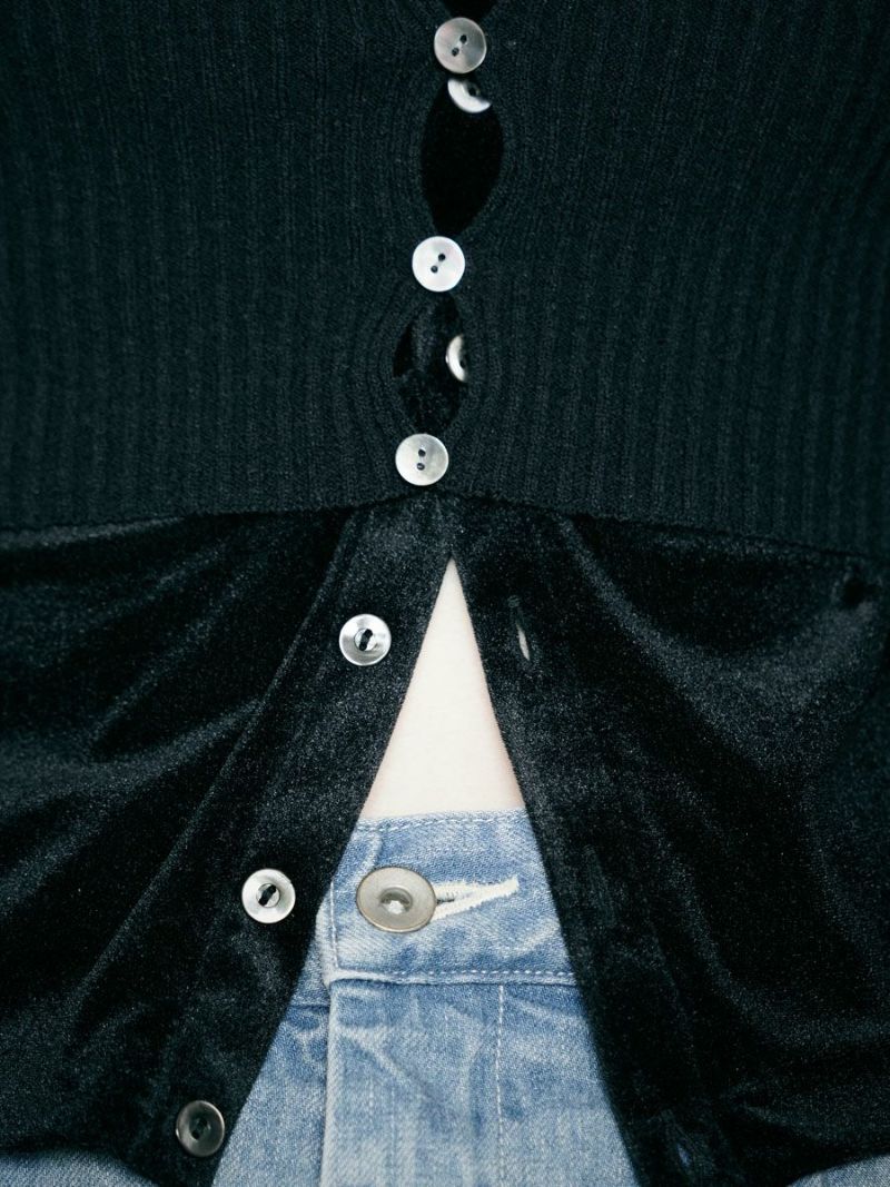 RIB KNIT BUSTIER[BLACK] | 1LDK (ワンエルディーケー) 公式サイト