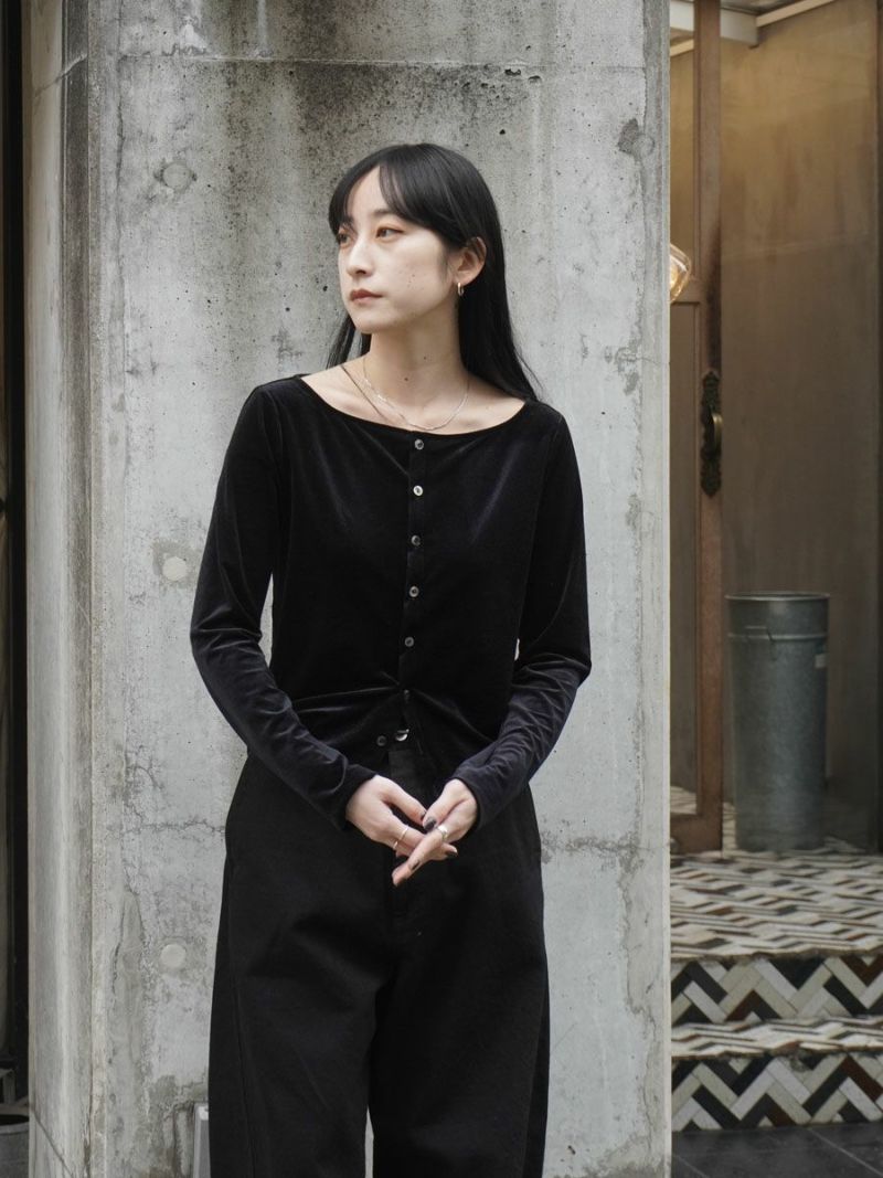 SHEER VELOUR CARDIGAN[BLACK] | 1LDK (ワンエルディーケー) 公式サイト