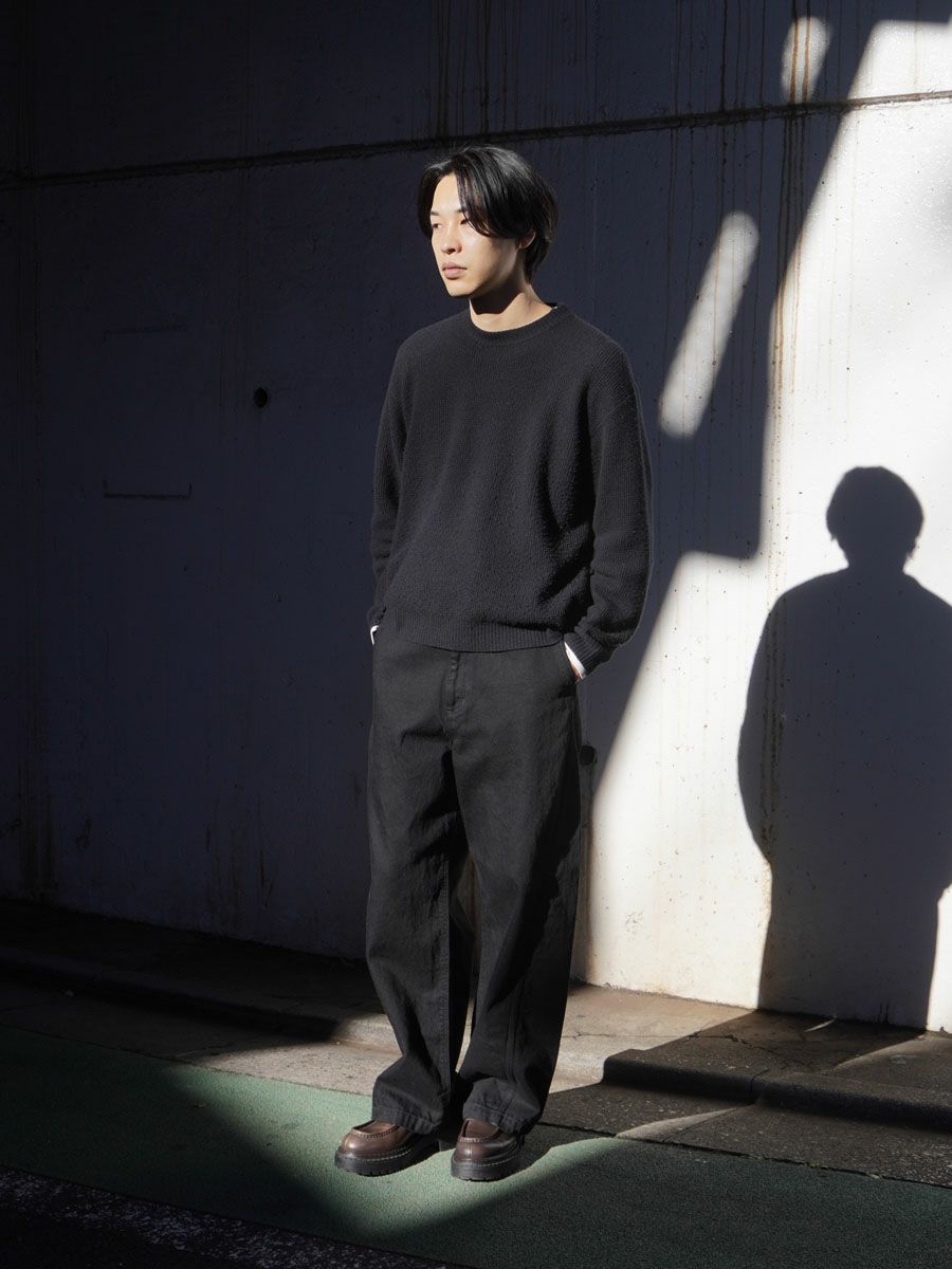 DENIM CURVE PANTS[BLACK] | 1LDK (ワンエルディーケー) 公式サイト