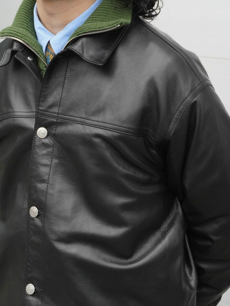 Unlikely Zero Leather Trucker JKT[BLACK] | 1LDK (ワンエルディー