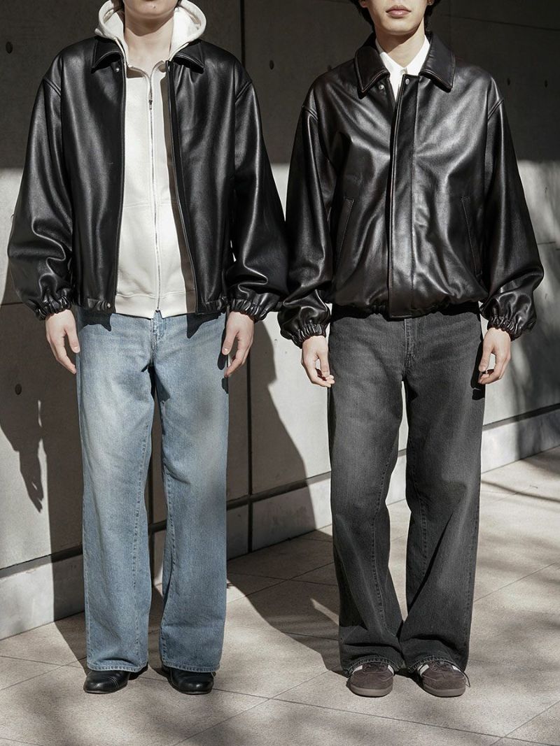 SHEEP LEATHER ZIP SHORT JACKET[DARK BROWN] | 1LDK (ワンエルディー