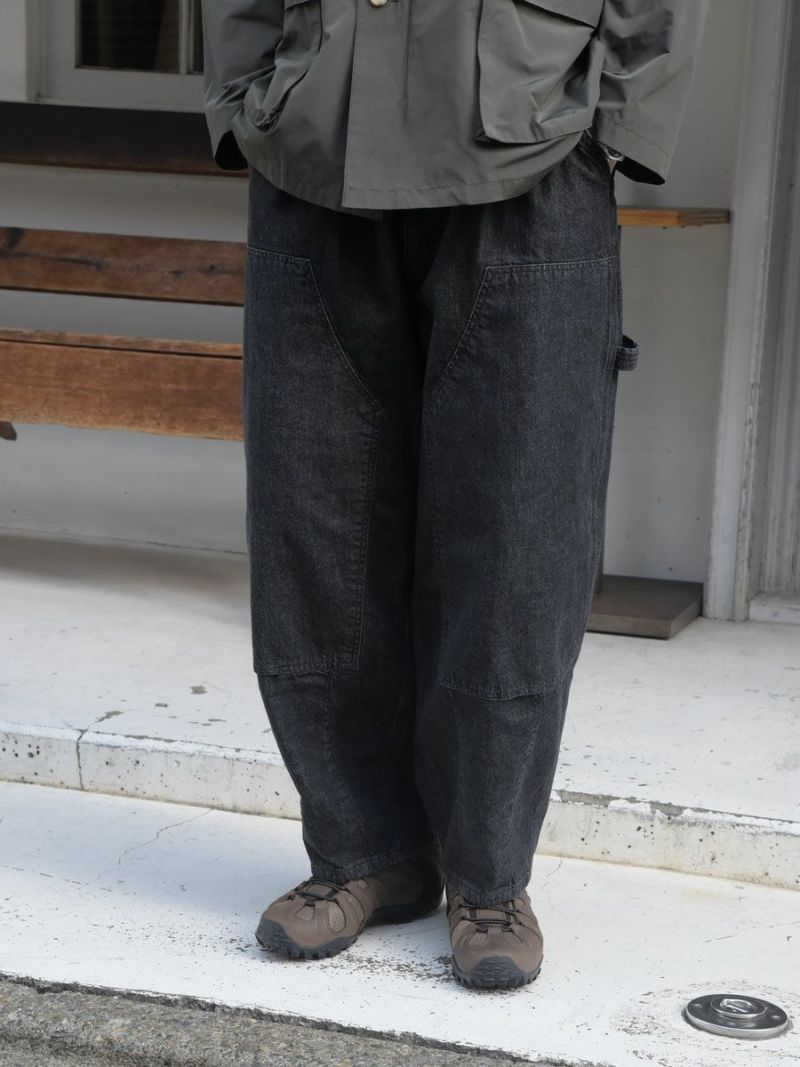 Double-Knee Balloon Painter Pants[BLACK] | 1LDK (ワンエルディー