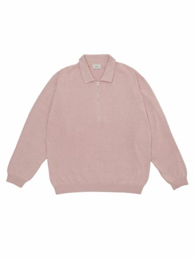 COTTON KNIT HALF ZIP[L.BLUE] | 1LDK (ワンエルディーケー) 公式サイト