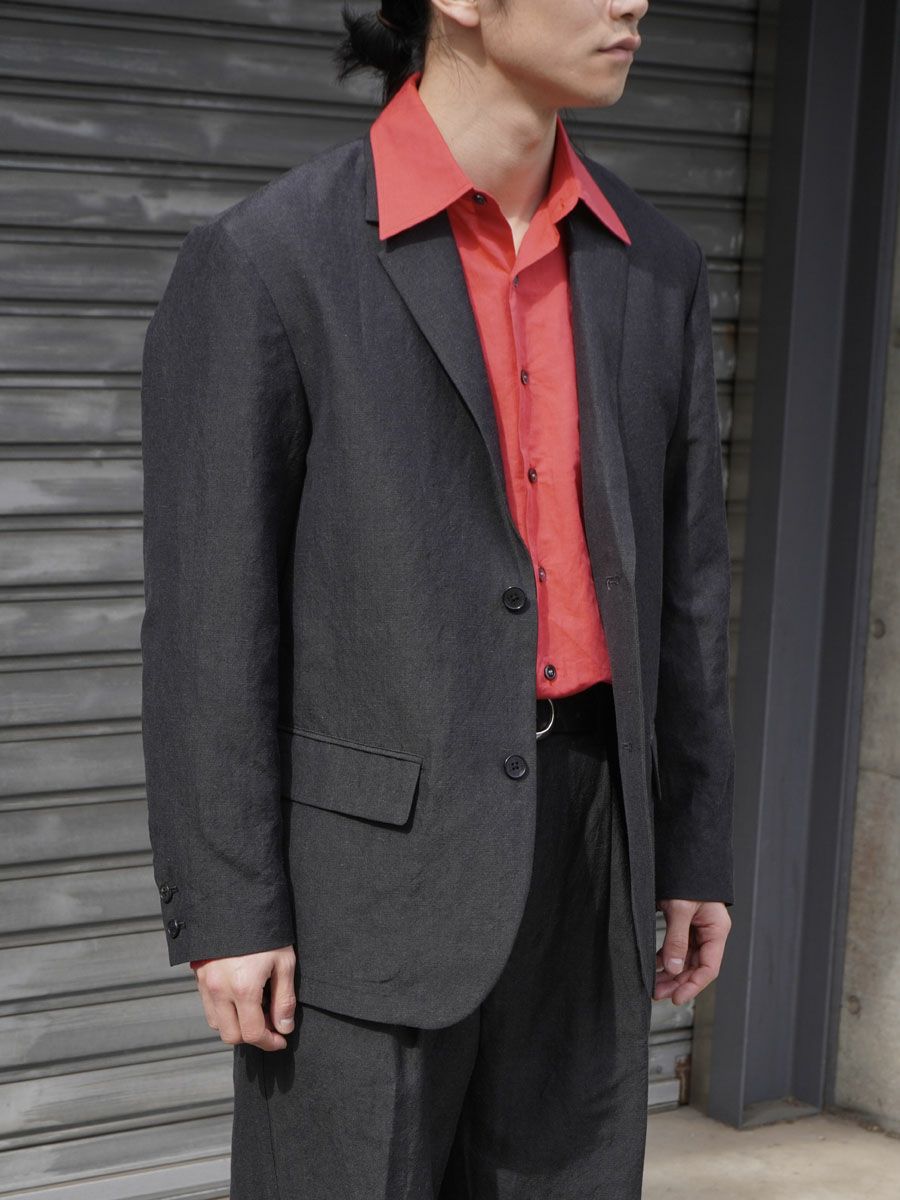WOOL LINEN 2B JACKET[CHARCOAL] | 1LDK (ワンエルディーケー) 公式サイト