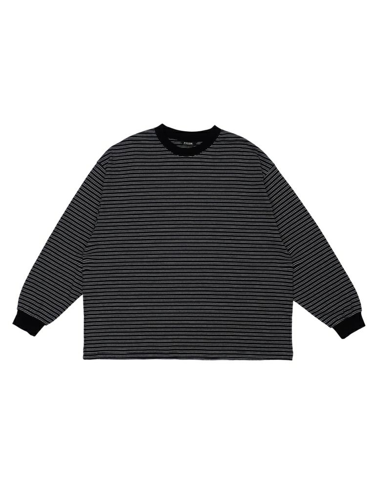BORDER WIDE L/S TEE[BLACK] | 1LDK (ワンエルディーケー) 公式サイト