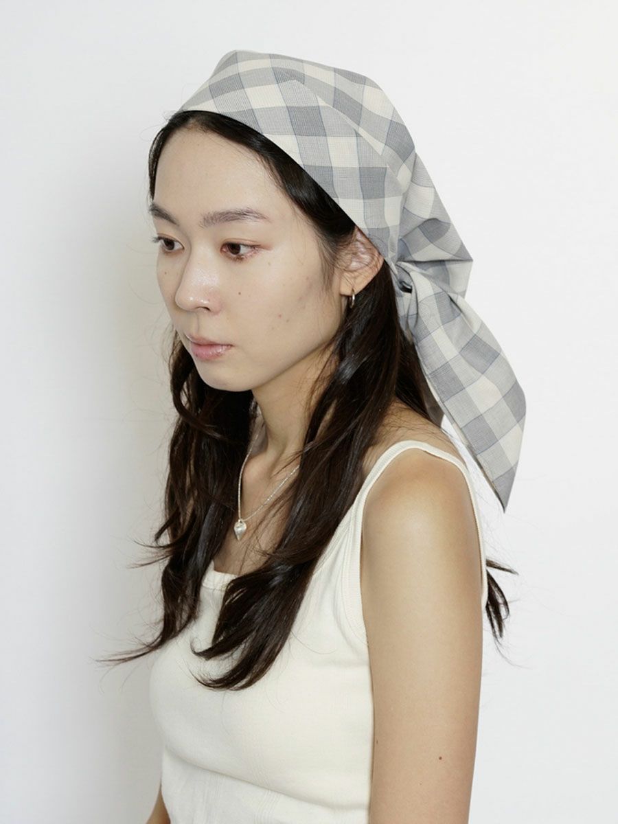 ORIGINAL CHECK BIG BANDANA[BLUE] | 1LDK (ワンエルディーケー) 公式